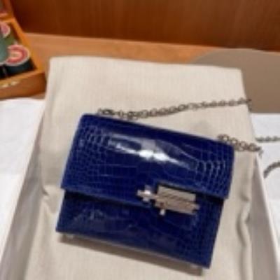 wholesale quality hermes verrou 17 allligator blue electric phw